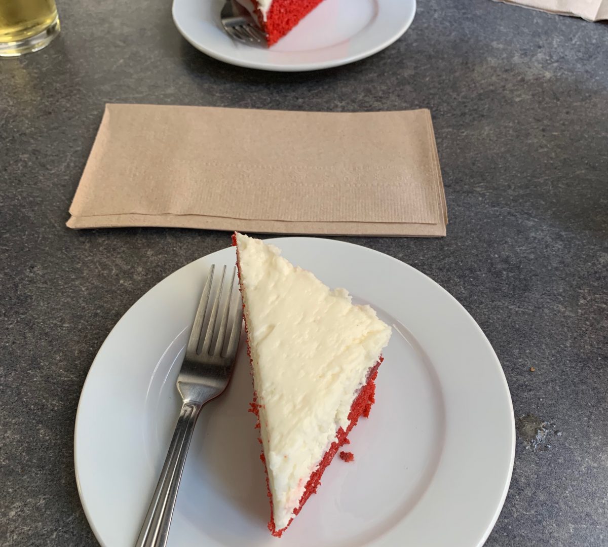 Red Velvet cake at Salisbury House, a must do!